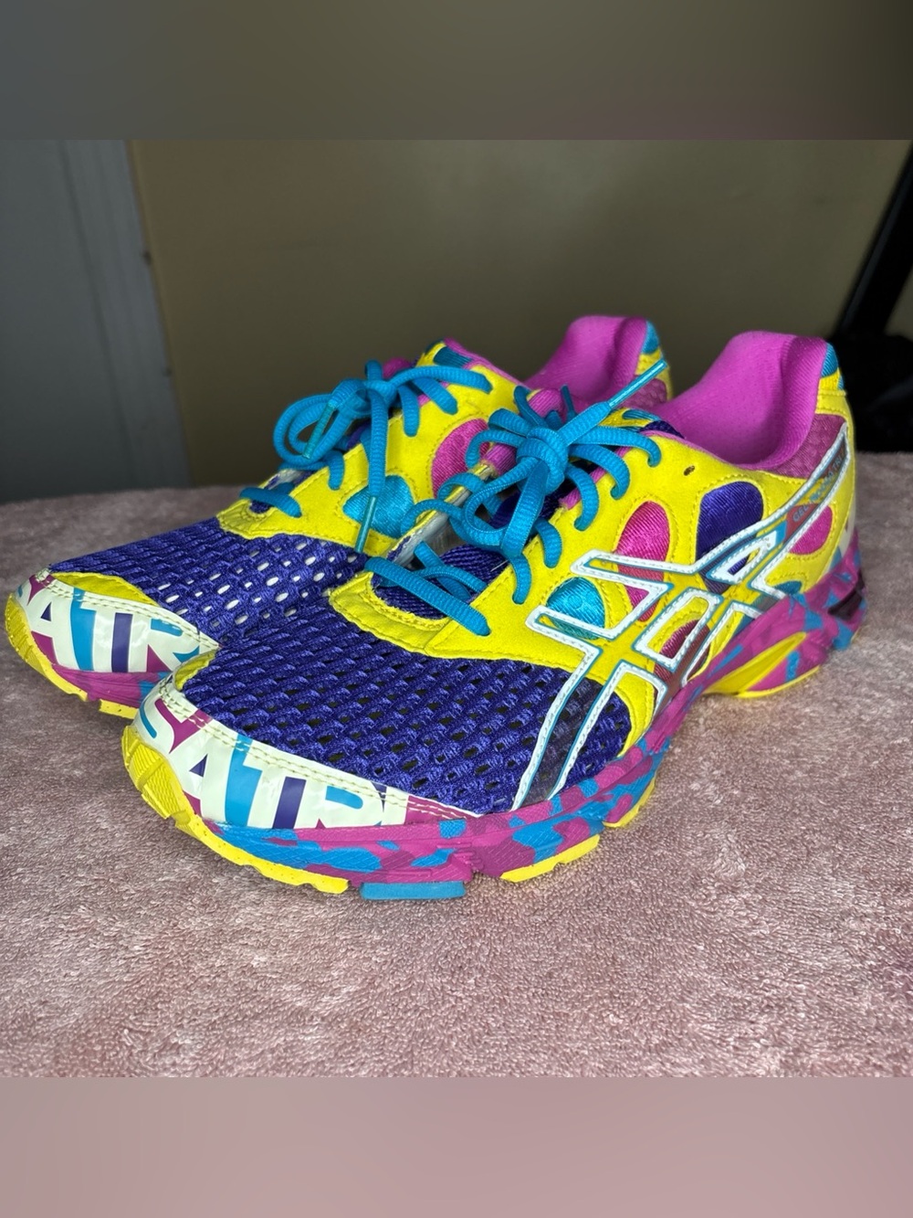 Asics Gel Noosa Tri 7 Running Shoes Womens Size 10 Mesh Multicolor T264N